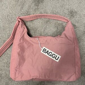 Baggu Nylon Shoulder Bag Rose Tan